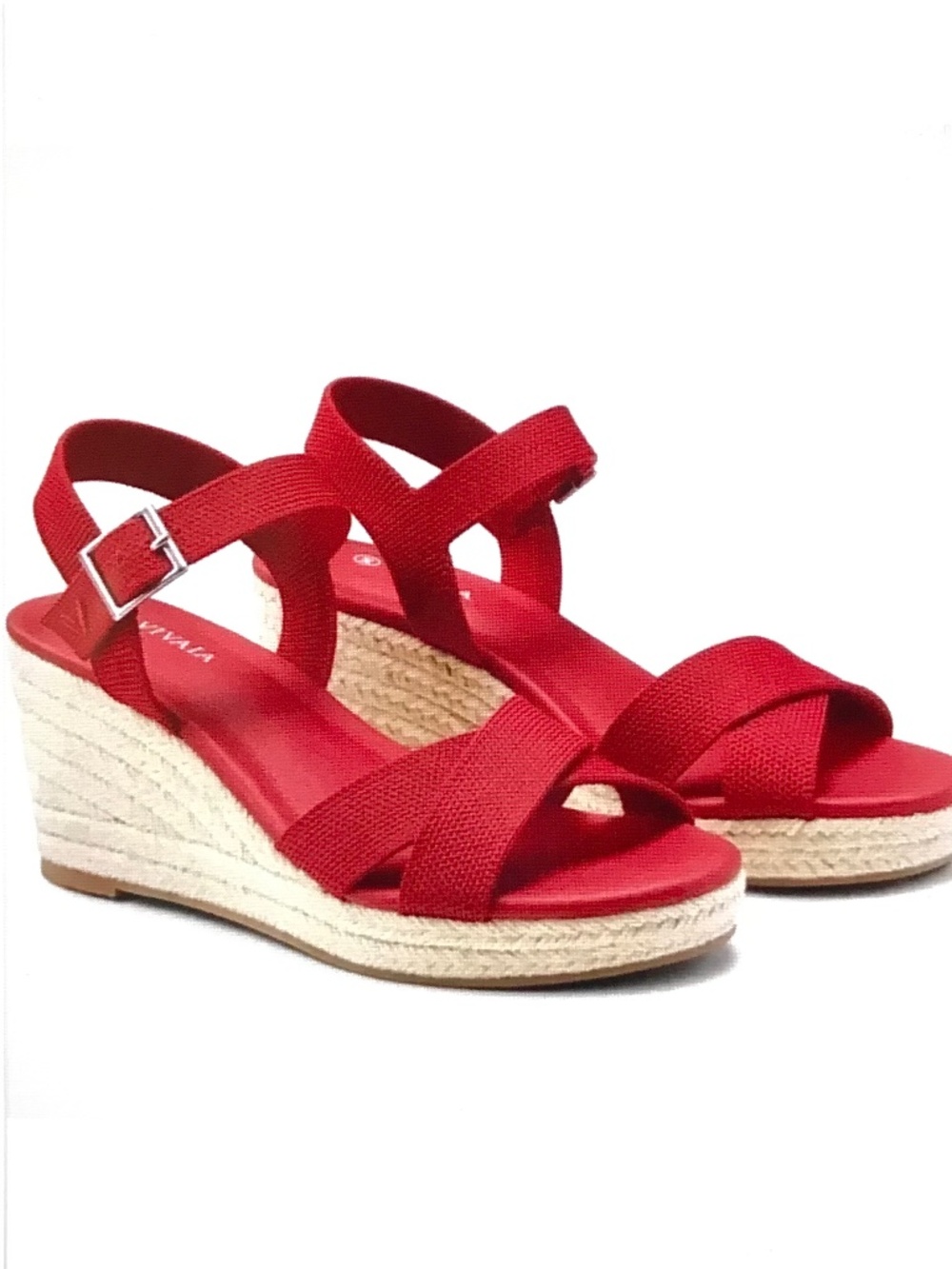VIVAIA Wedge Sandals Espadrille Sally Sandals Red Women’s Size 9.5